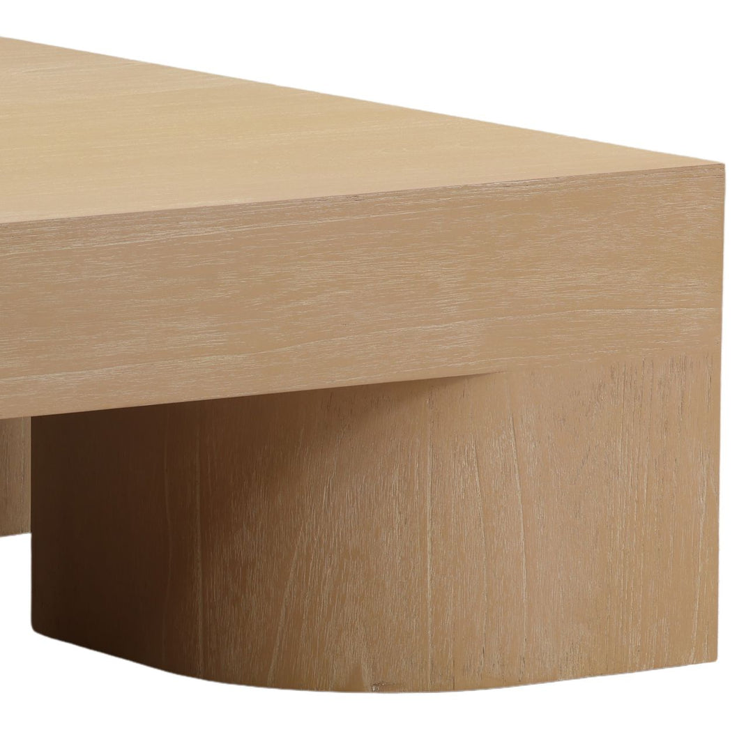 Jules Mindi Veneer Coffee Table, Light Natural, detail 2 view