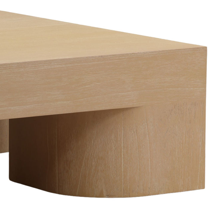 Jules Mindi Veneer Coffee Table, Light Natural, detail 2 view
