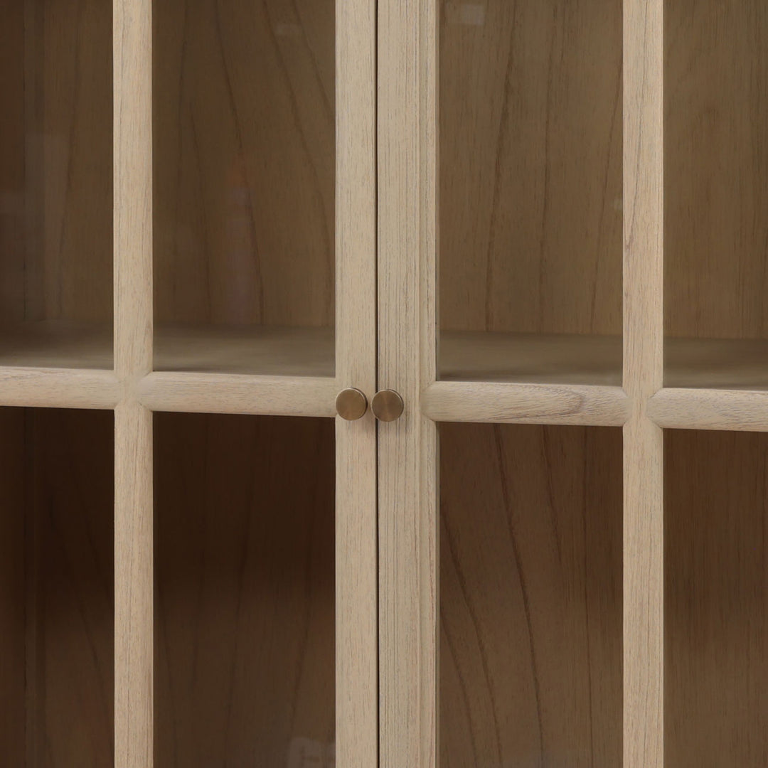 Freya Mindi Wood Storage Cabinet, detail 1 view