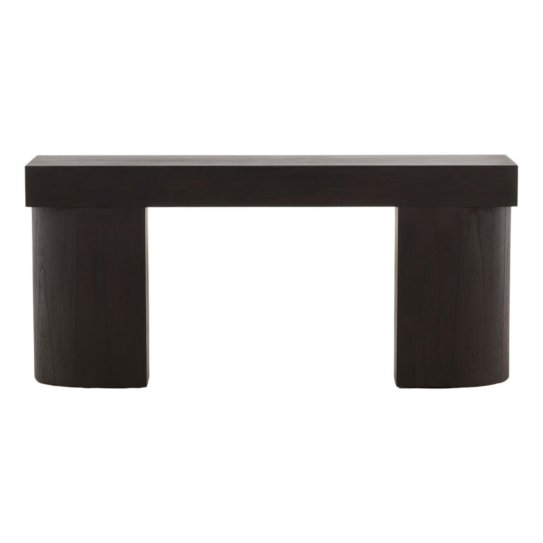 Juno Mindi Wood Console Table, back view