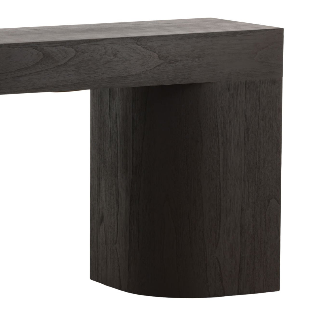 Juno Mindi Wood Console Table, detail 1 view