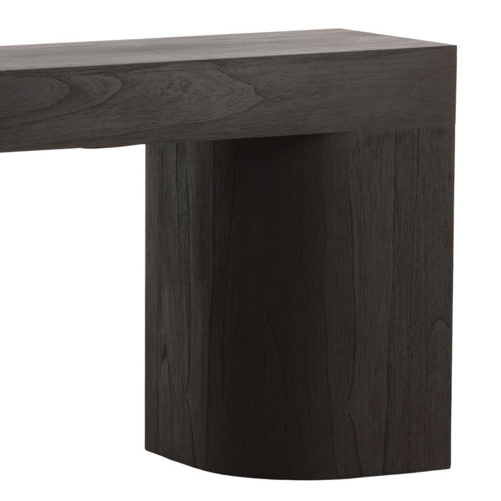 Juno Mindi Wood Console Table, detail 1 view