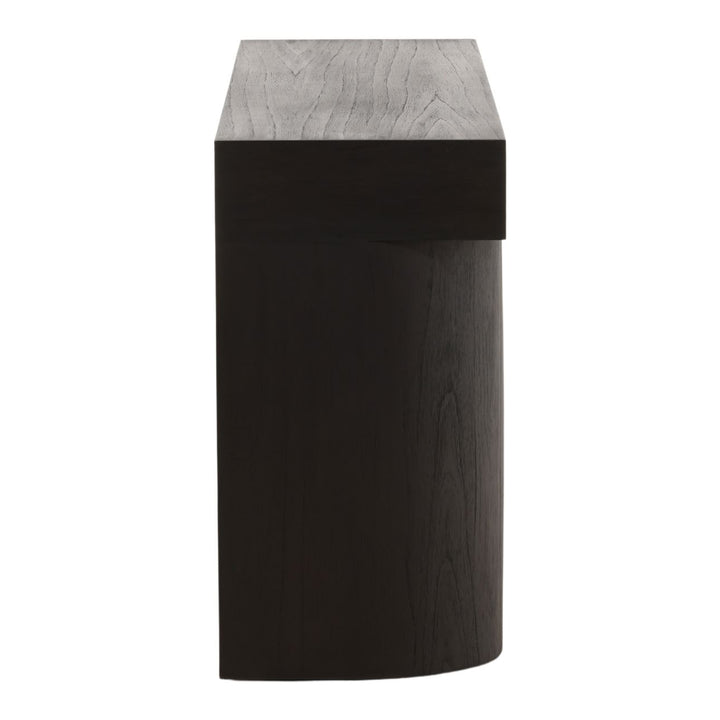 Juno Mindi Wood Console Table, profile view