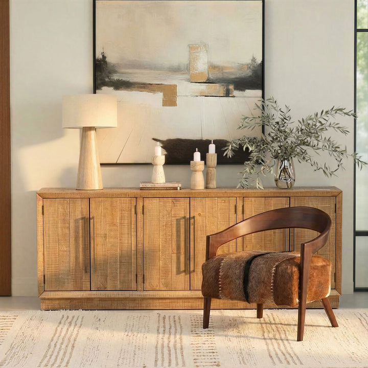 Liare Goat Hide Mindi Lounge Chair, alternate lifestyle view 1