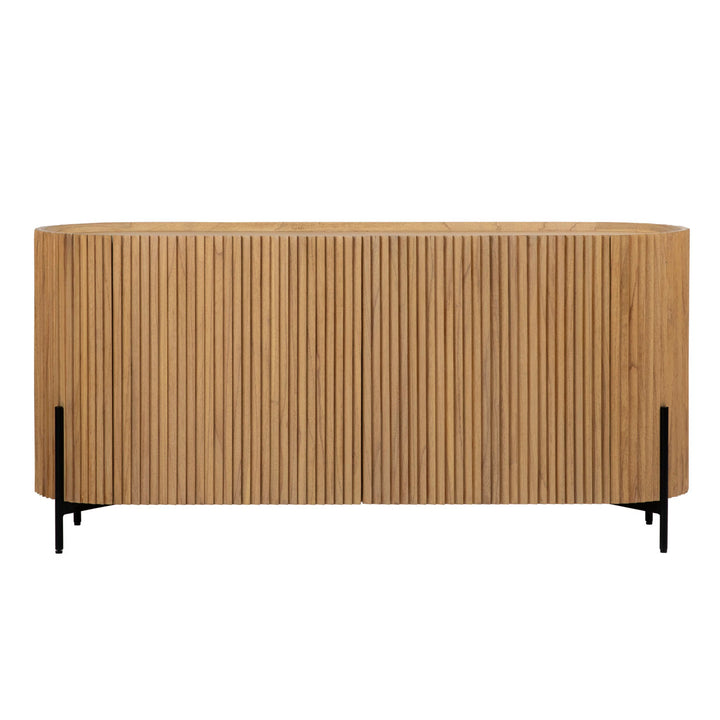 Talia Mindi Wood Sideboard, front view