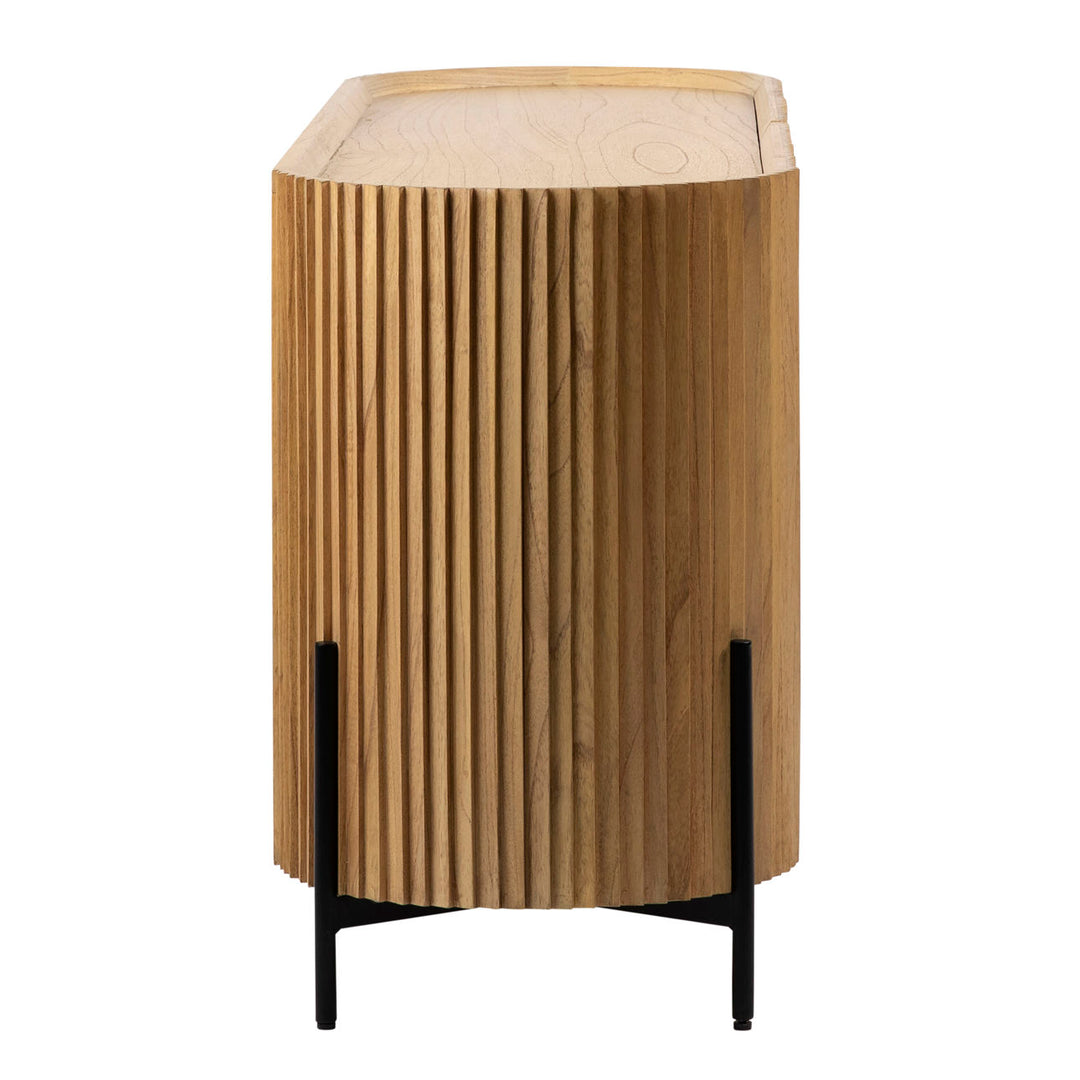 Talia Mindi Wood Sideboard, profile view