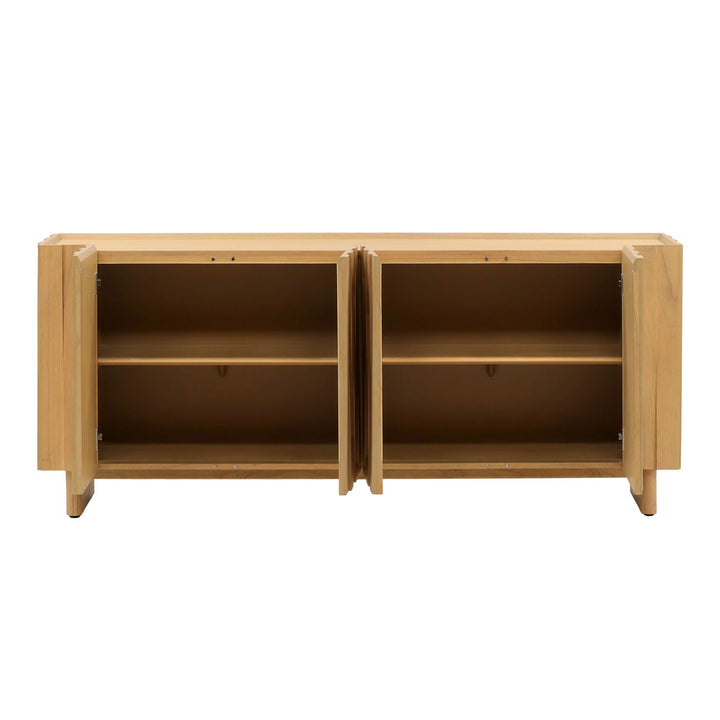 Grayson Mindi Wood Sideboard, open door view