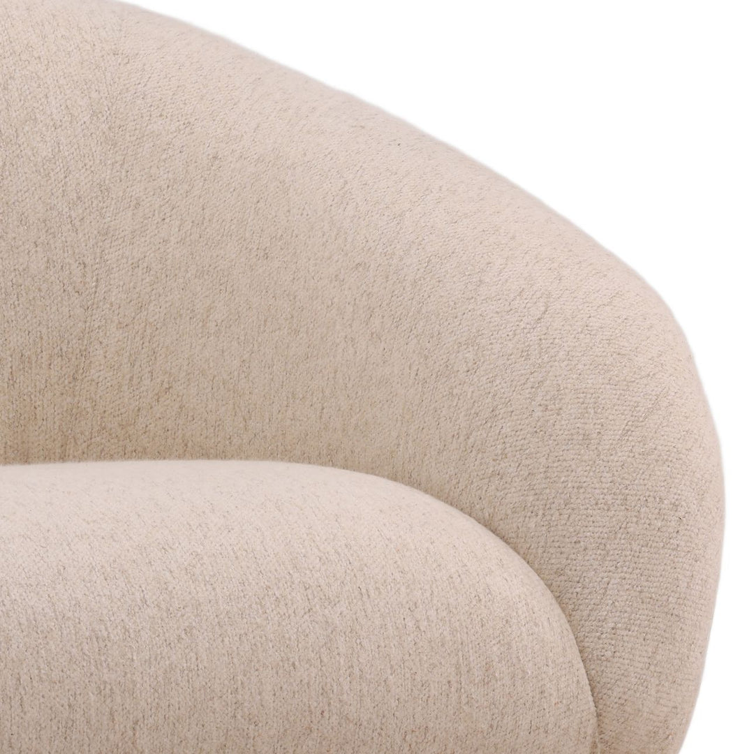 Erina Upholstered Mindi Lounge Chair, Oatmeal, detail 2 view