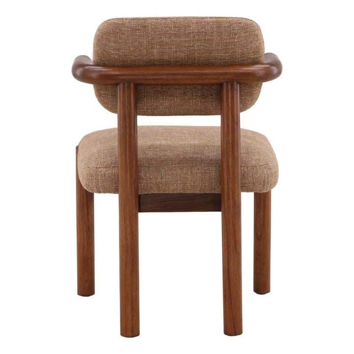 Strath Burlap and Mindi Dining Chair, back view