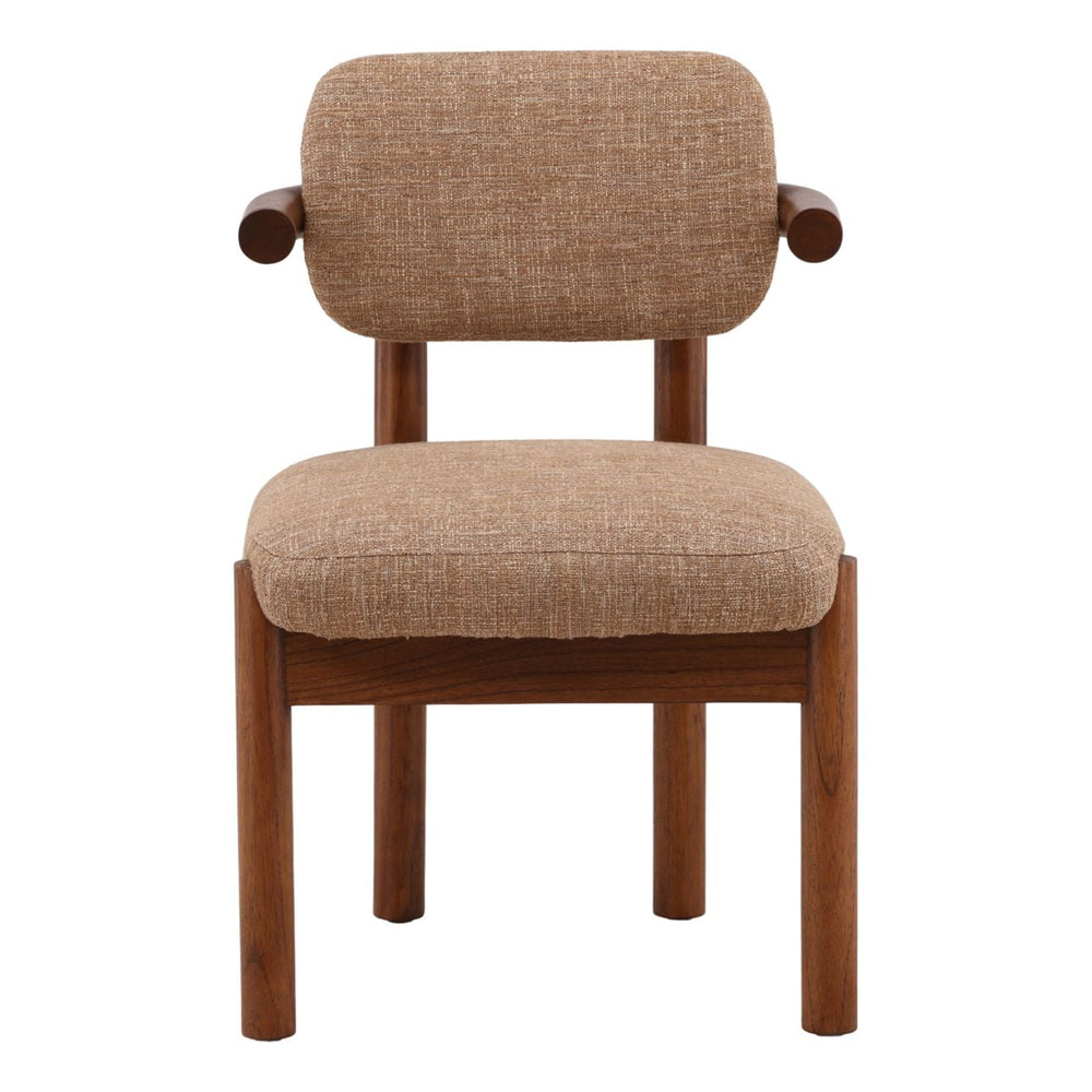Strath Burlap and Mindi Dining Chair, front view