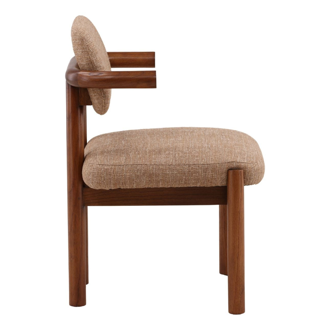 Strath Burlap and Mindi Dining Chair, profile view