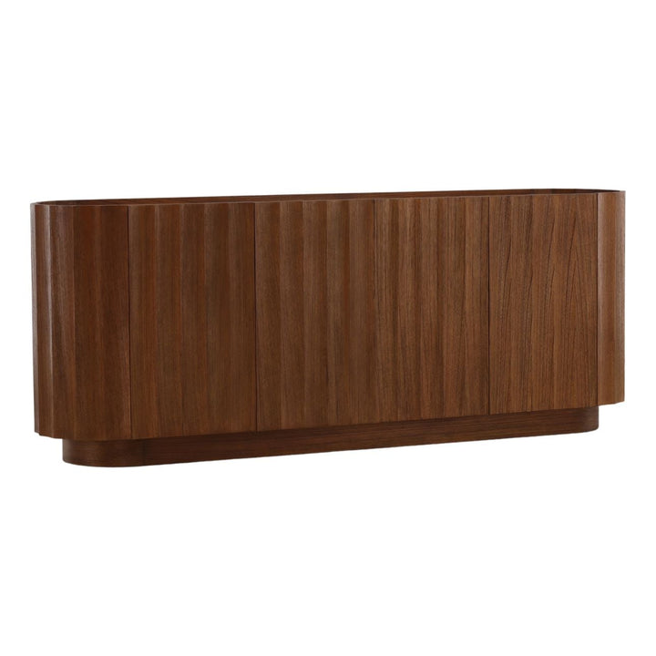 Caldwell Mindi Veneer Sideboard, three-quarter studio view