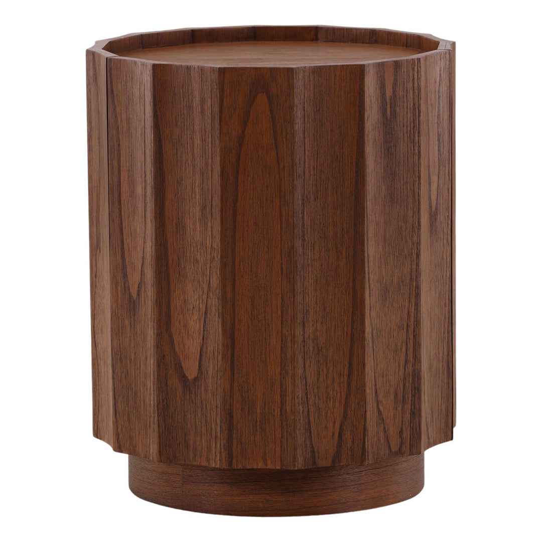 Caris Mindi Storage Side Table, three-quarter studio view