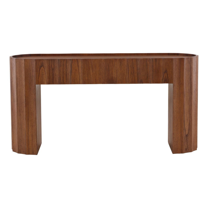 Caldwell Mindi Wood Console Table, front view