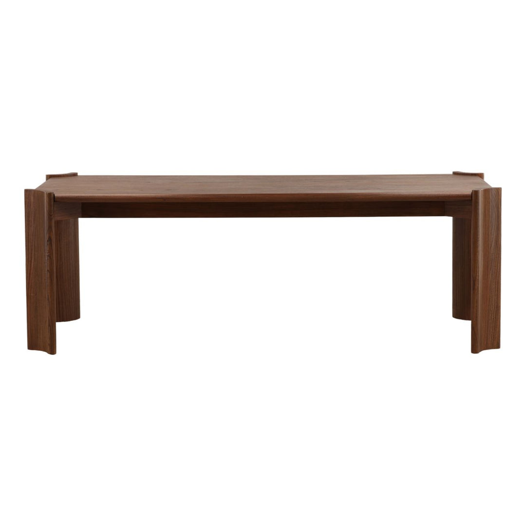 Camden Mindi Veneer Dining Table, front view