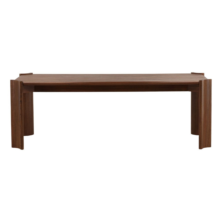 Camden Mindi Veneer Dining Table, front view