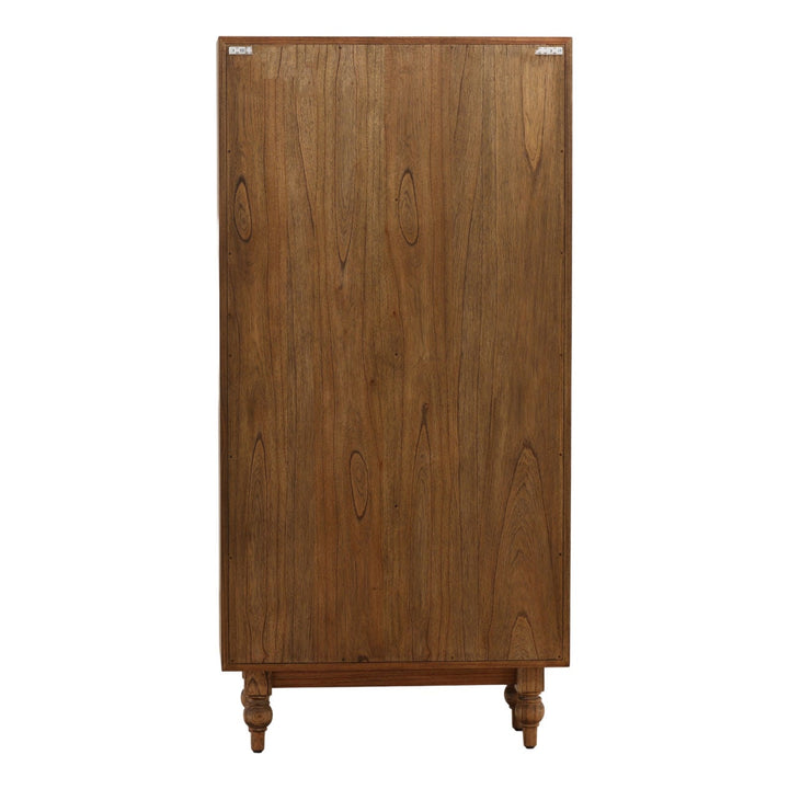 Camden Mindi Wood Storage Cabinet, back view