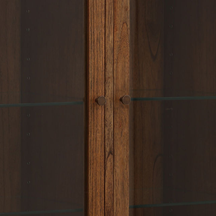 Camden Mindi Wood Storage Cabinet, detail 2 view