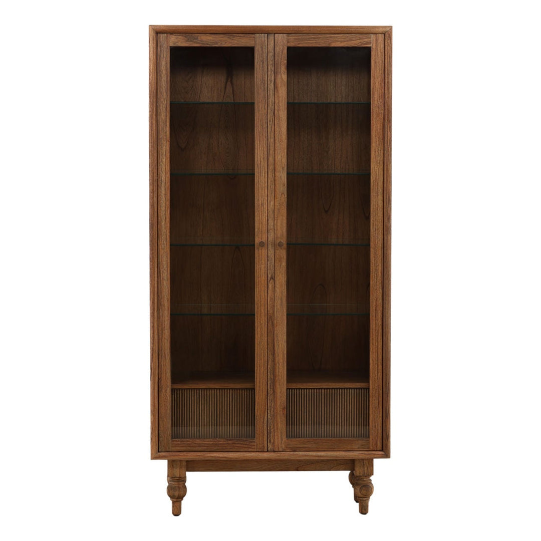 Camden Mindi Wood Storage Cabinet, front view