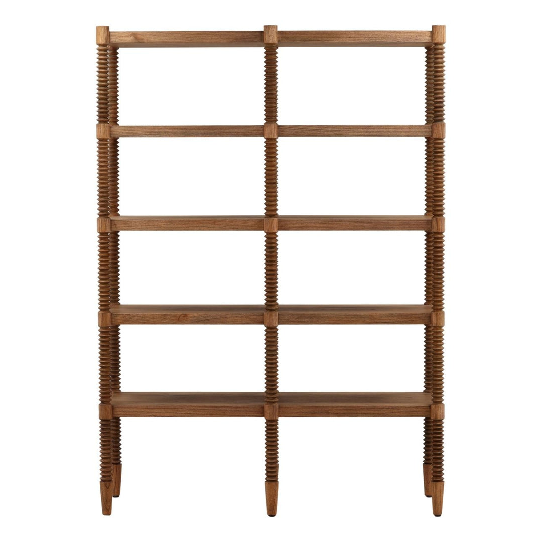 Feron Mindi Wood Bookcase, front view