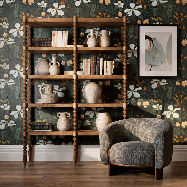 Feron Mindi Wood Bookcase, lifestyle view