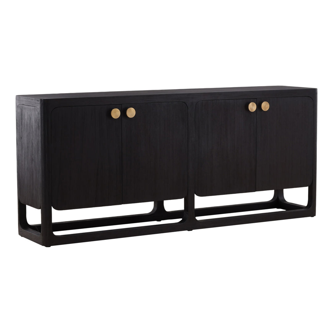Porter Mindi Wood Sideboard, three-quarter studio view