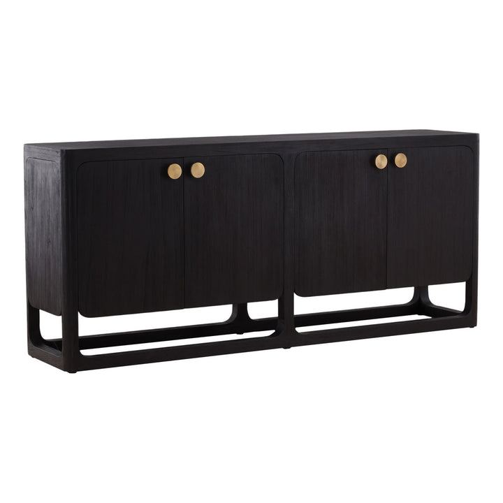 Porter Mindi Wood Sideboard, three-quarter studio view
