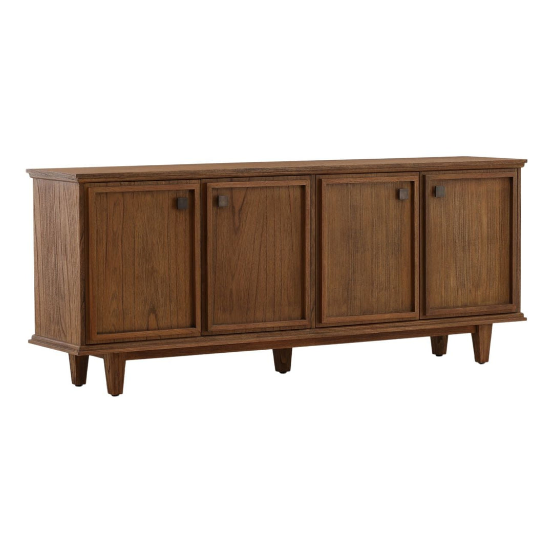 Yara Mindi Wood Sideboard, three-quarter studio view