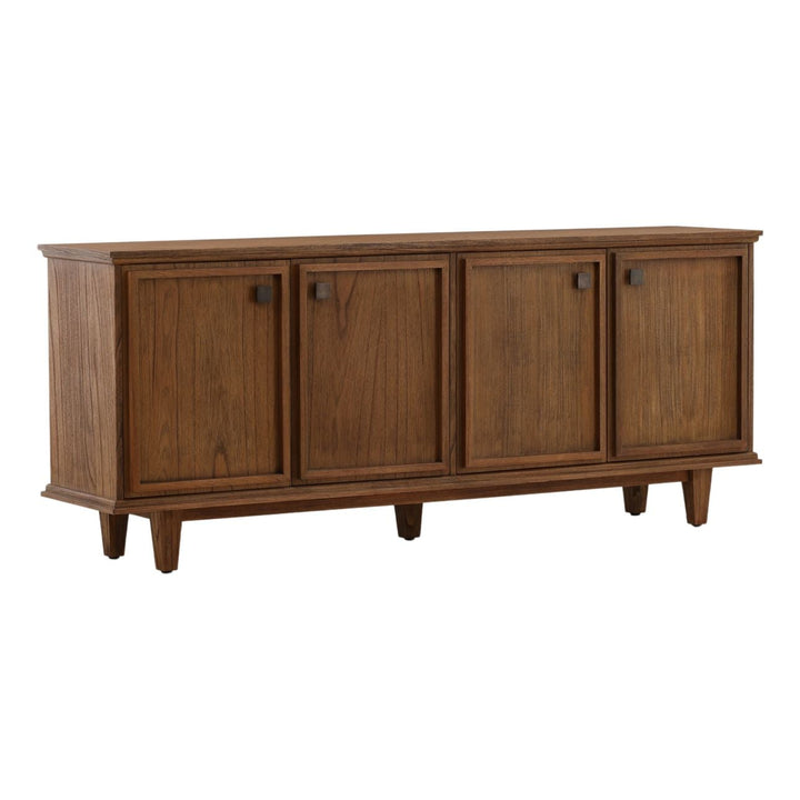Yara Mindi Wood Sideboard, three-quarter studio view
