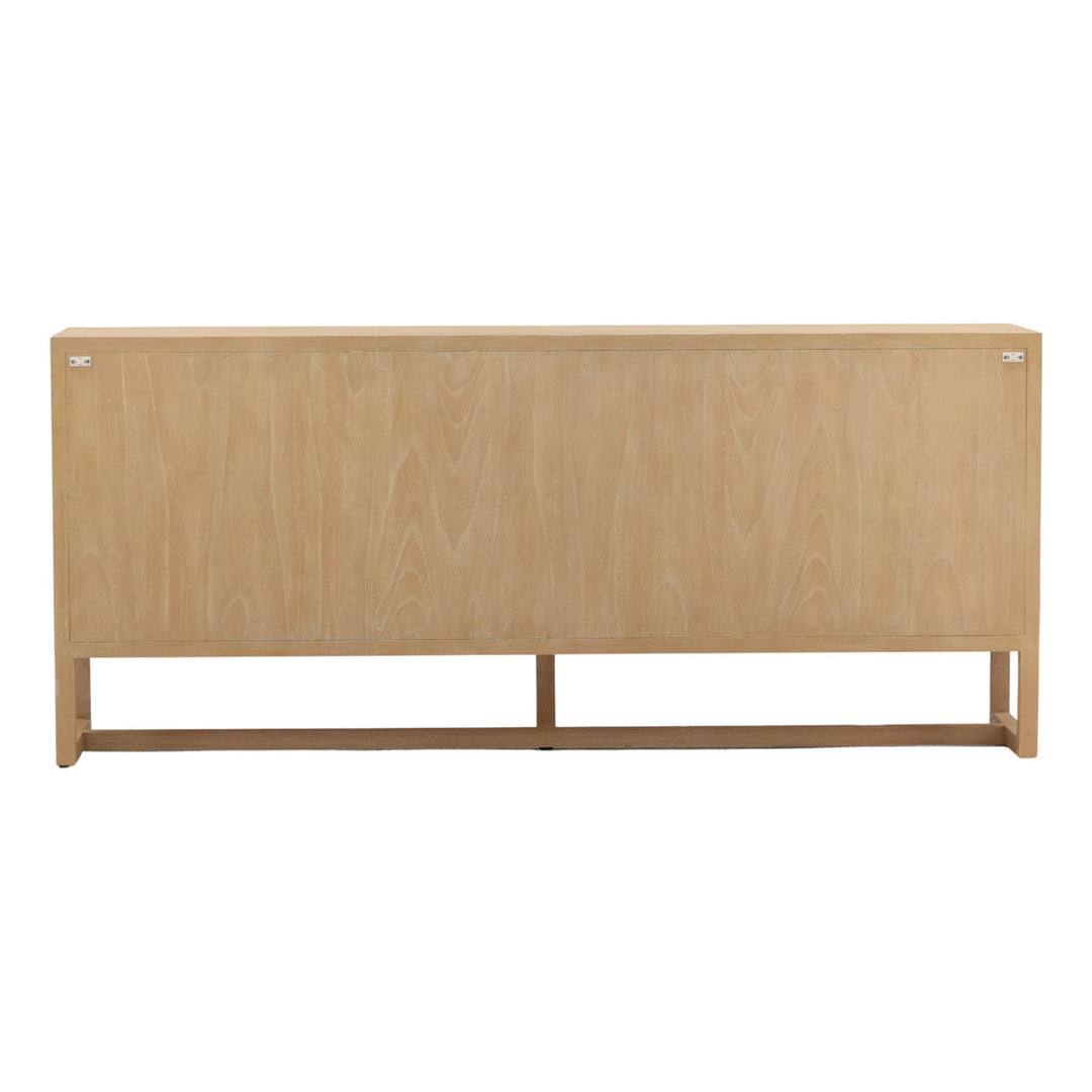 Zander Mindi Wood Sideboard, back view