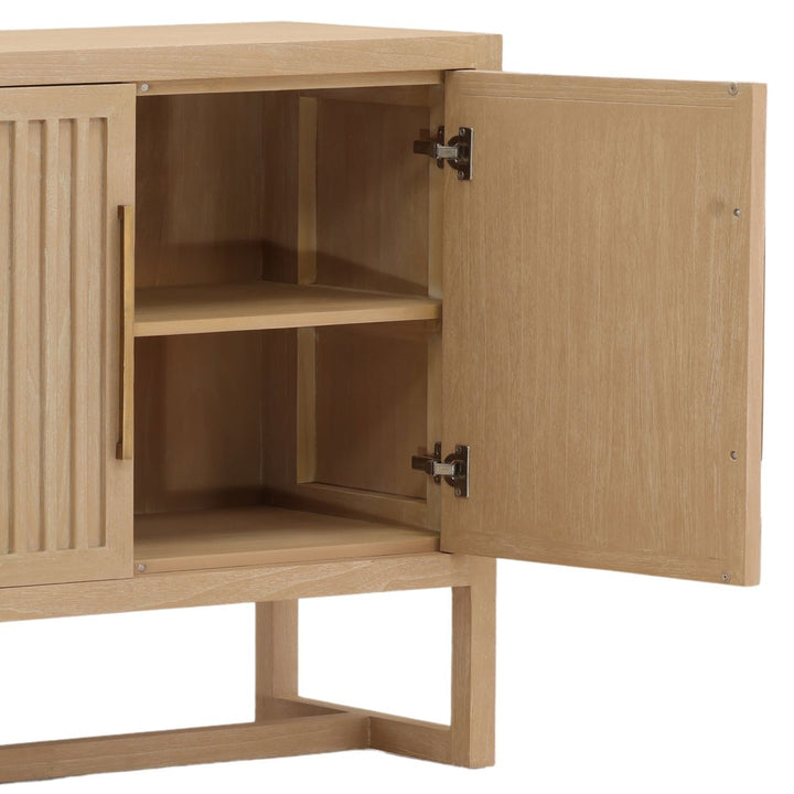 Zander Mindi Wood Sideboard, detail 2 view