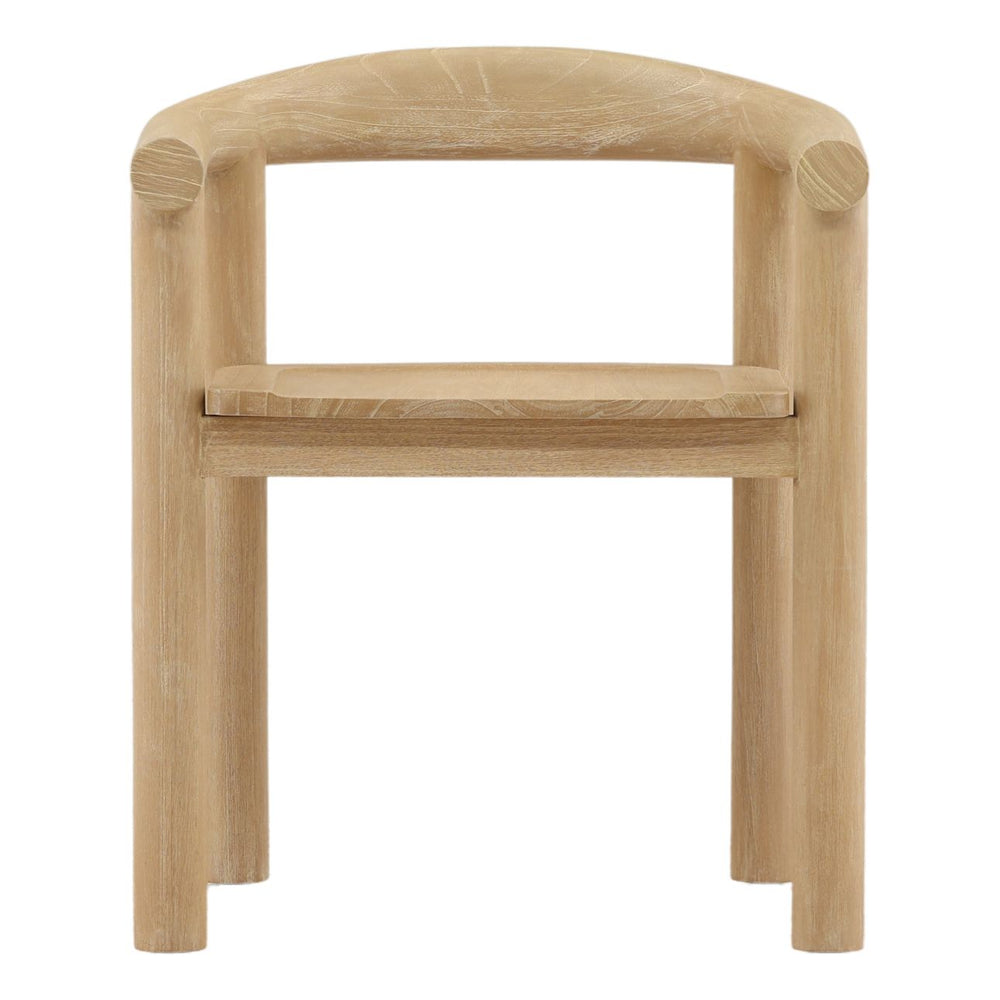 Saskin Mindi Wood Dining Chair, front view