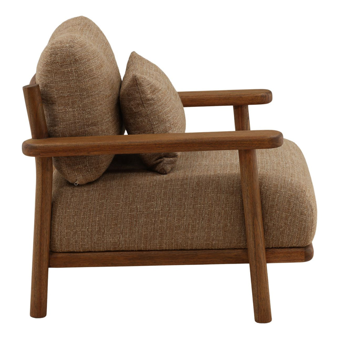 Reverna Brown Mindi Lounge Chair, profile view