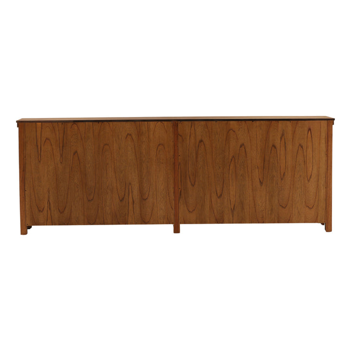 Perry Glass and Mindi Wood Sideboard, back view
