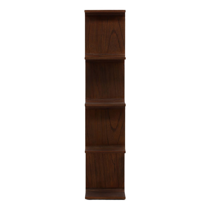 Emery Mindi Wood Bookcase, profile view