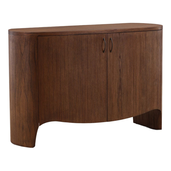 Calder Mindi Wood Sideboard, three-quarter studio view