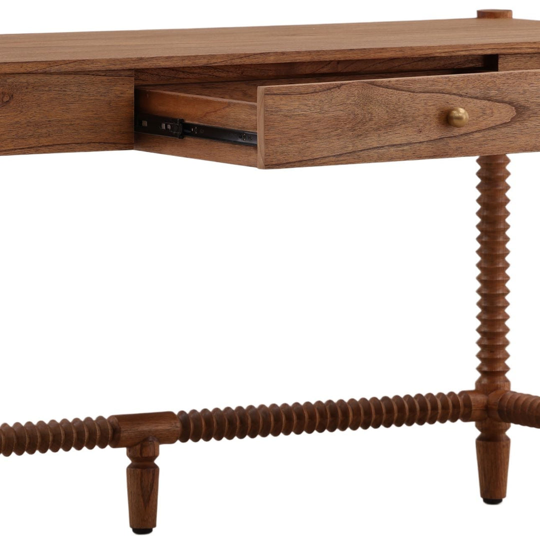 Feron Mindi Wood Desk, detail 2 view