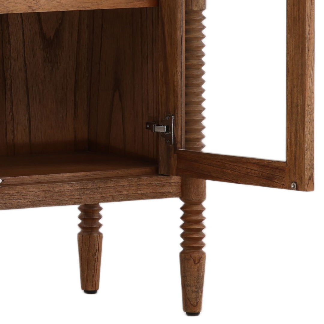 Feron Mindi Wood Storage Cabinet, detail 2 view