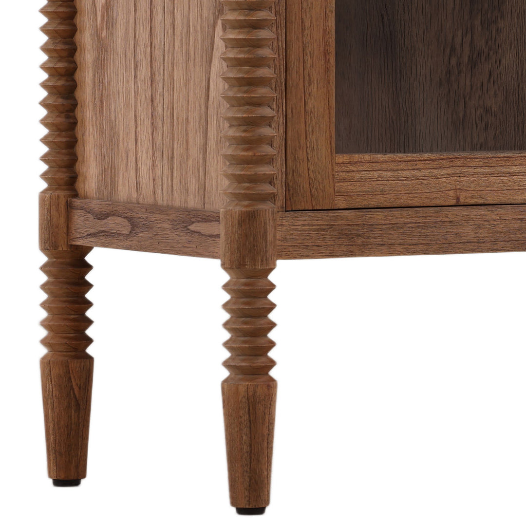 Feron Mindi Wood Storage Cabinet, detail 3 view