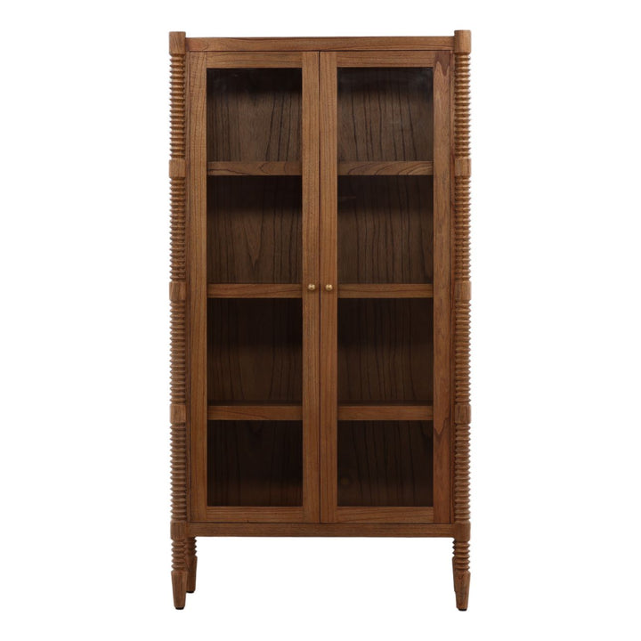 Feron Mindi Wood Storage Cabinet, front view