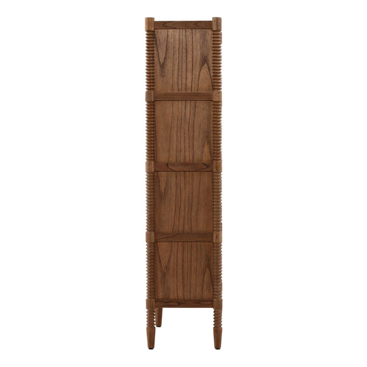 Feron Mindi Wood Storage Cabinet, profile view