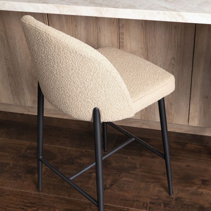 Ramelle Sand Boucle Counter Stool, alternate lifestyle view 1