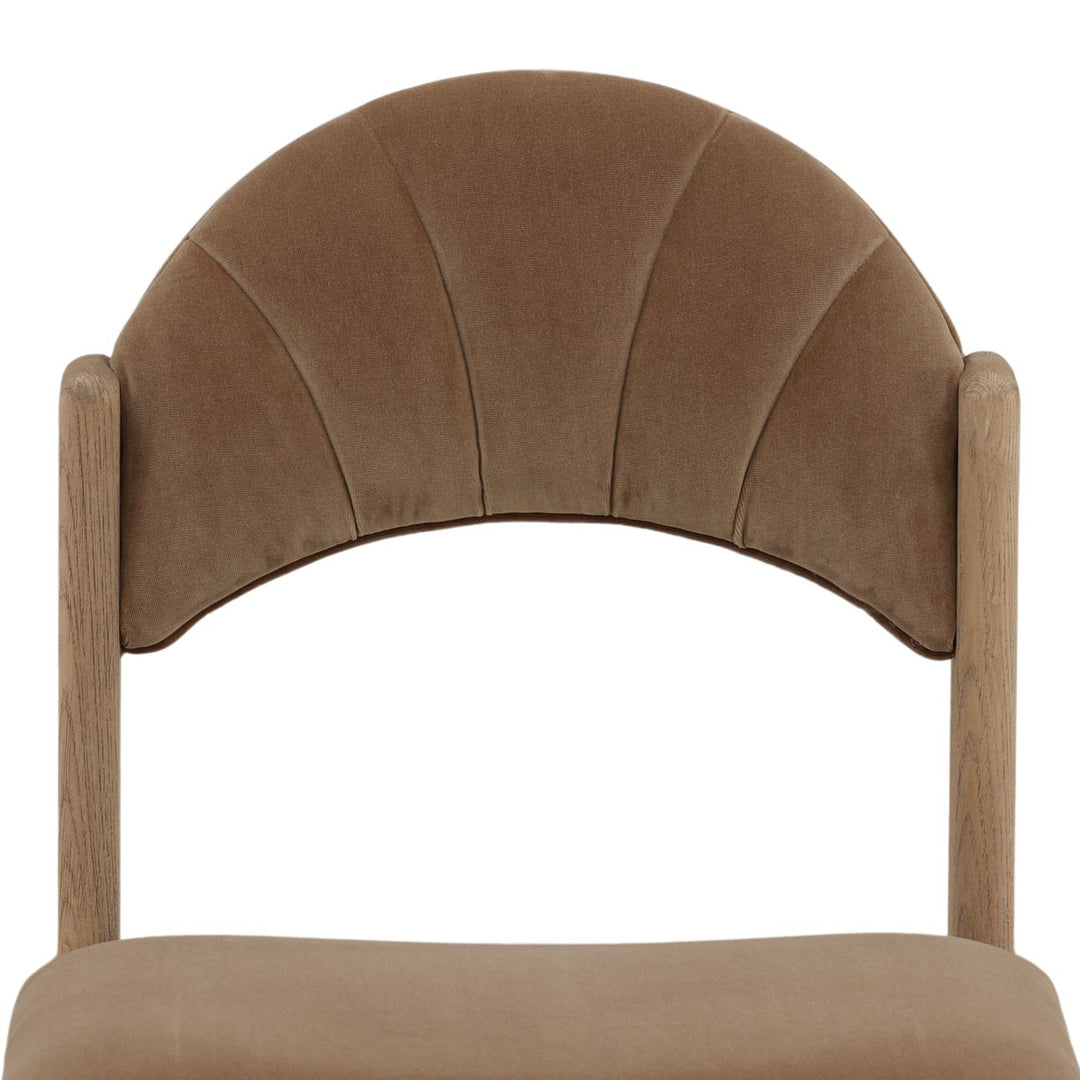 Ulana Velvet and Ash Dining Chair, detail 1 view