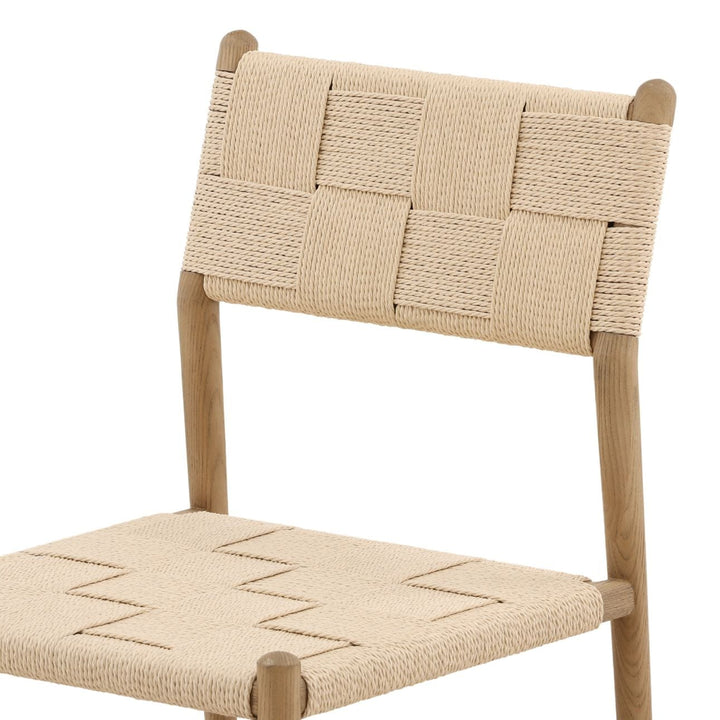 Xena Paper Cord and Ash Dining Chair, detail 2 view