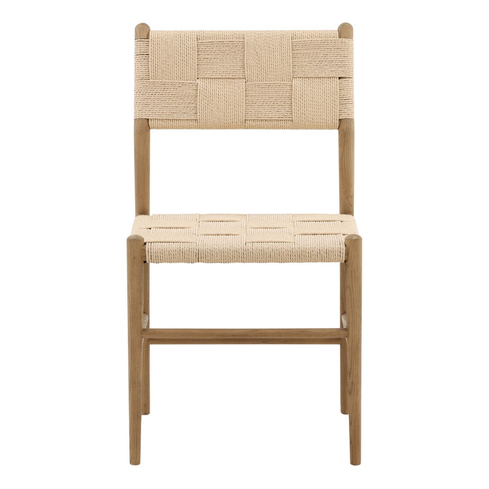 Xena Paper Cord and Ash Dining Chair, front view