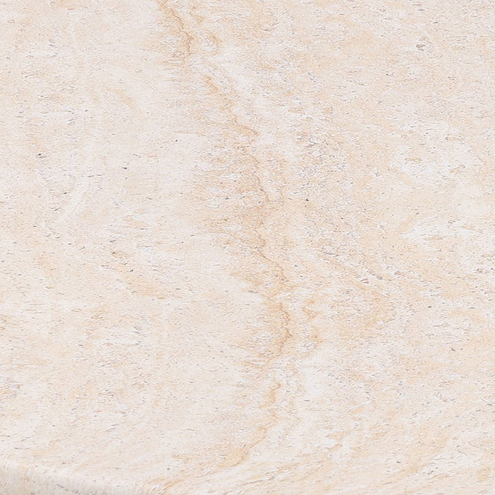 Treva Faux Travertine Outdoor Coffee Table, detail 1 view