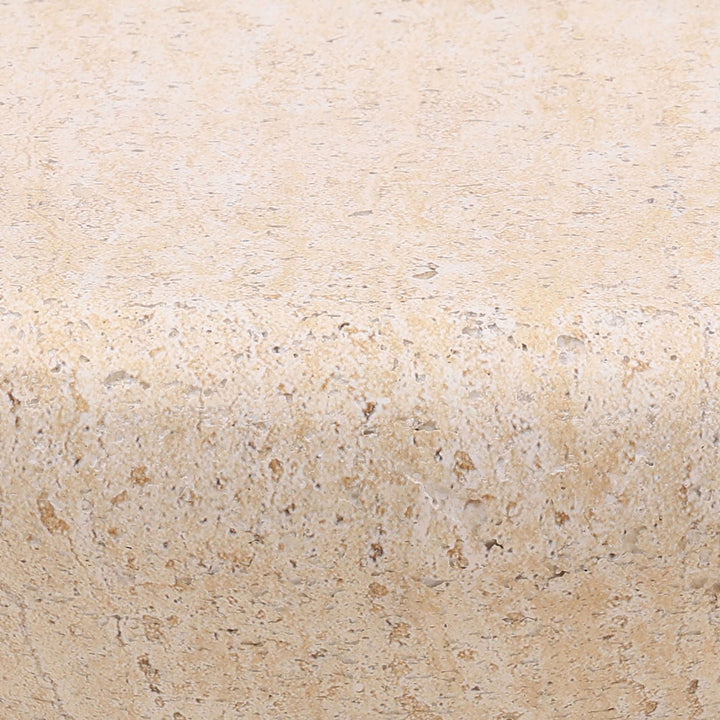 Marea Concrete Outdoor Side Table, Faux Travertine, detail 1 view