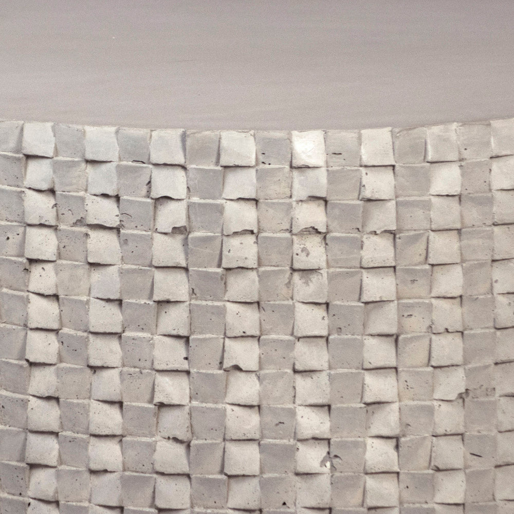 Nola Concrete Outdoor Coffee Table, detail 1 view