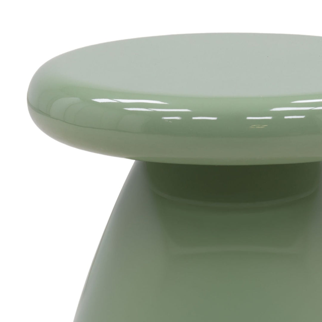 Astra Green Concrete Side Table, detail 1 view