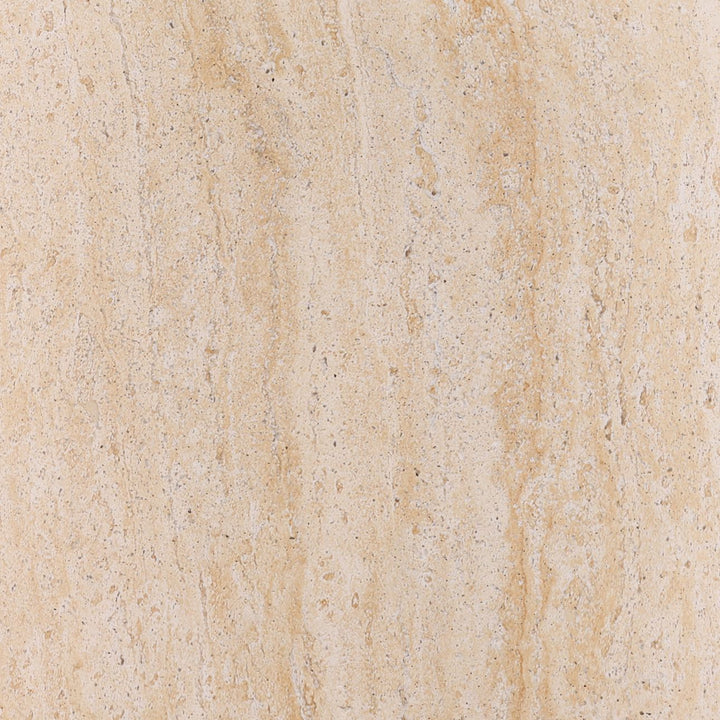Leto Faux Travertine Outdoor Side Table, detail 1 view